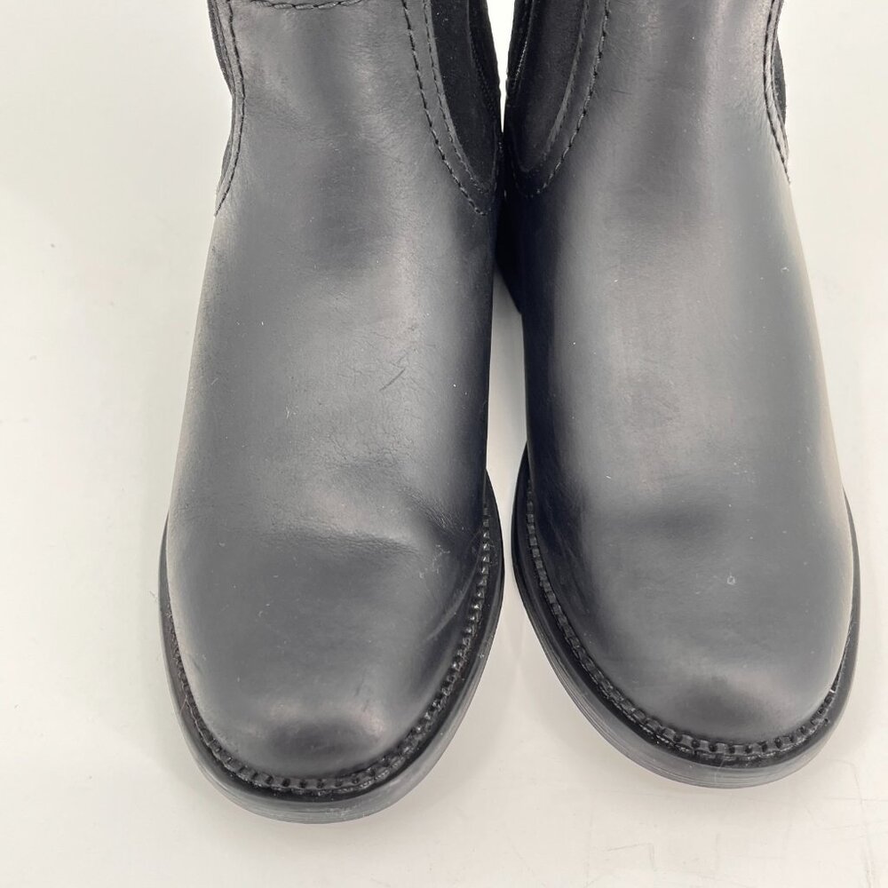 Clarks Women's Collection Maye Carly Tall Boots Size 6.5 -Black Leather - Picture 4 of 11